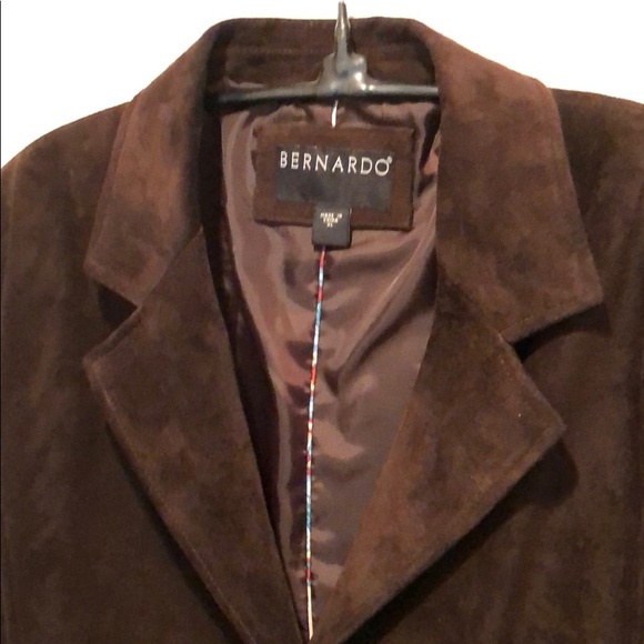 XL Bernardo Brown Leather Jacket - Picture 2 of 8